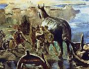 Lovis Corinth Trojanisches Pferd von Lovis Corinth, oil painting artist